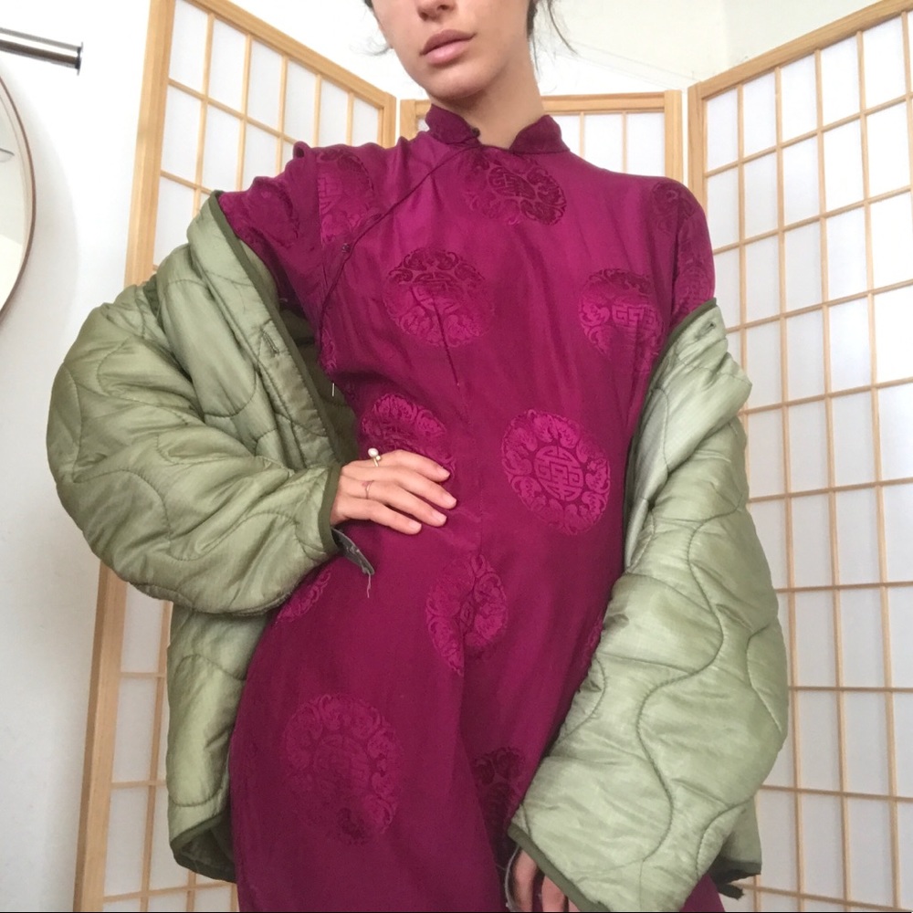 Vintage delicate cheongsam M